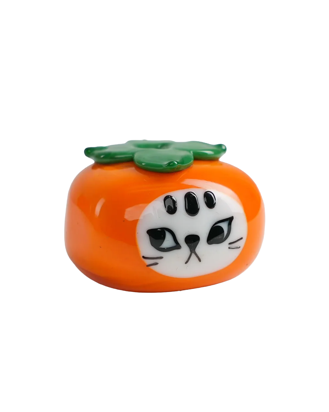 "Everything goes my way" Persimmon Glass Figurine