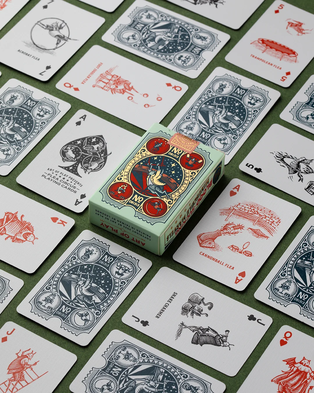 Mini "Flea Circus" Playing Cards view 3