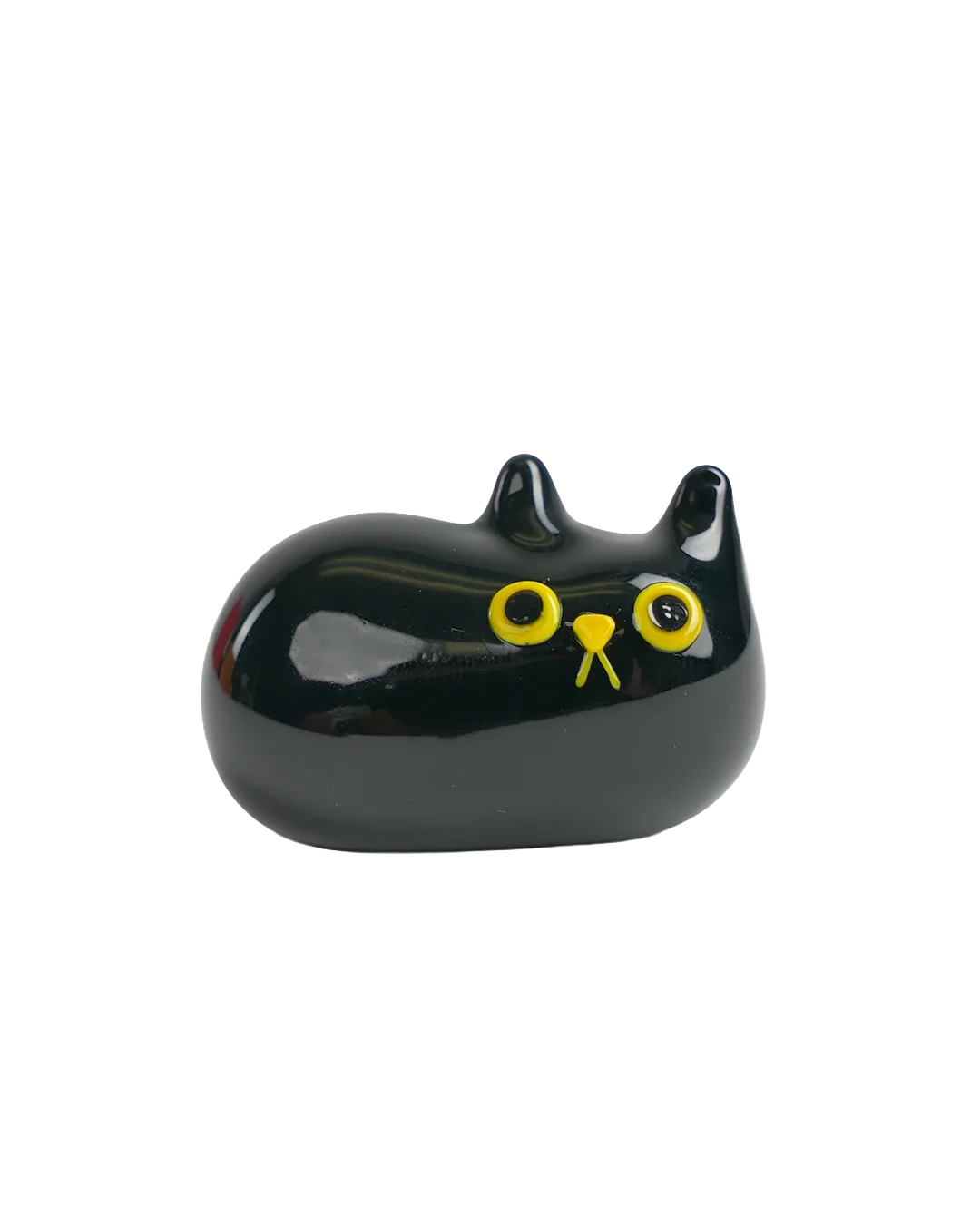"I am here" Black Cat Figurine
