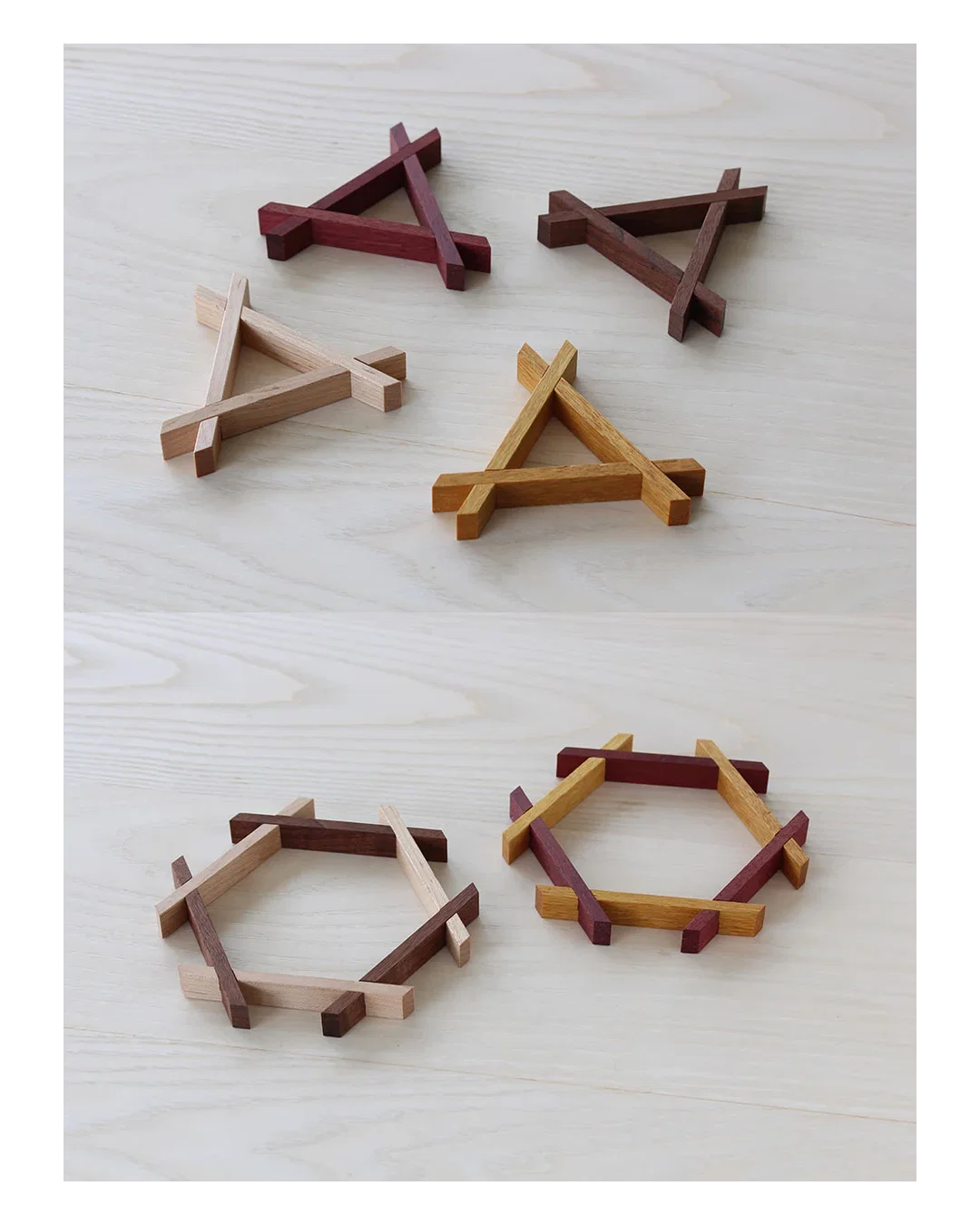 DIY Japanese Kumiki Trivet view 3