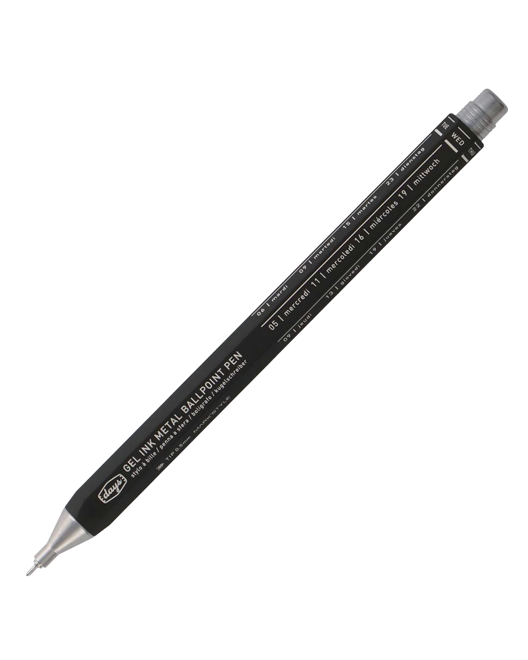 MARK'STYLE Days Gel Metal Ballpoint Pen