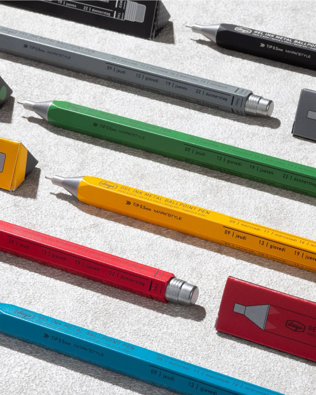 MARK'STYLE Days Gel Metal Ballpoint Pen view 3