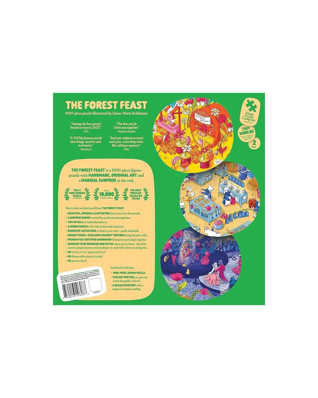 The Forest Feast - 1,000-Piece Magic Jigsaw Puzzle view 3